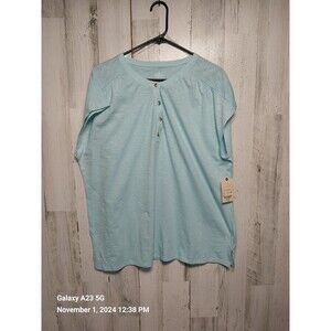 St. John's Bay Light Blue Blouse
